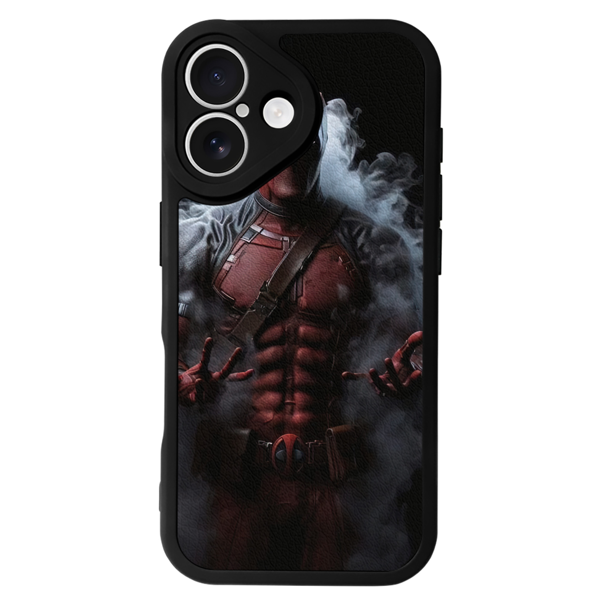 （画像用） Deadpool デッドプール 【iPhone 16シリーズ対応】シリコンスマホケース（レザー調） 材質：シリコン